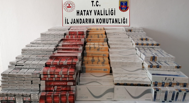 Kırıkhan’da 5410 paket kaçak sigara ele geçirildi