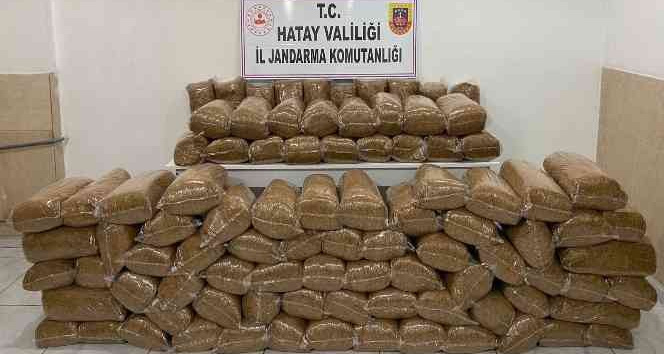 Hassa’da 460 kilogram kaçak tütün ele geçirildi