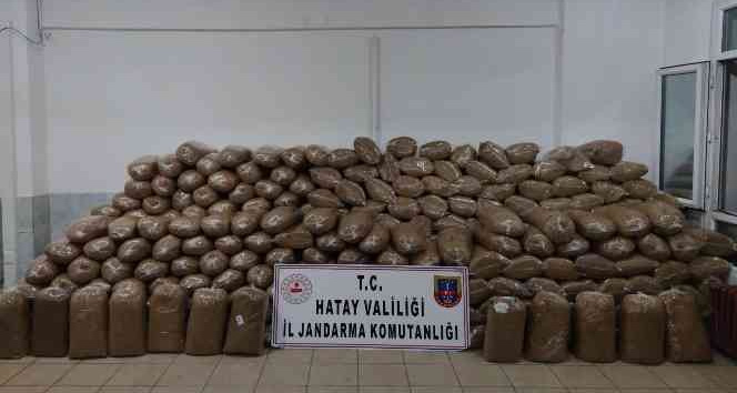 Hassa’da 2 ton kaçak tütün ele geçirildi