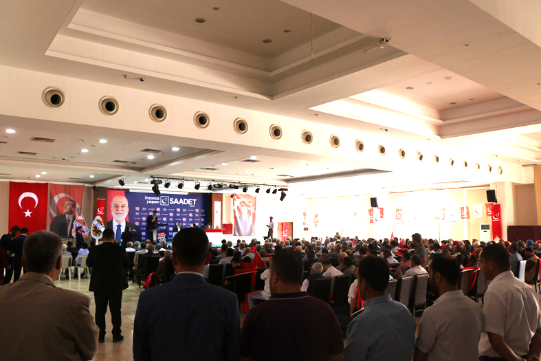 SAADET PARTİSİ HATAY KONGRESİ BÜYÜK BİR KATILIM VE COŞKUYLA GERÇEKLEŞTİ