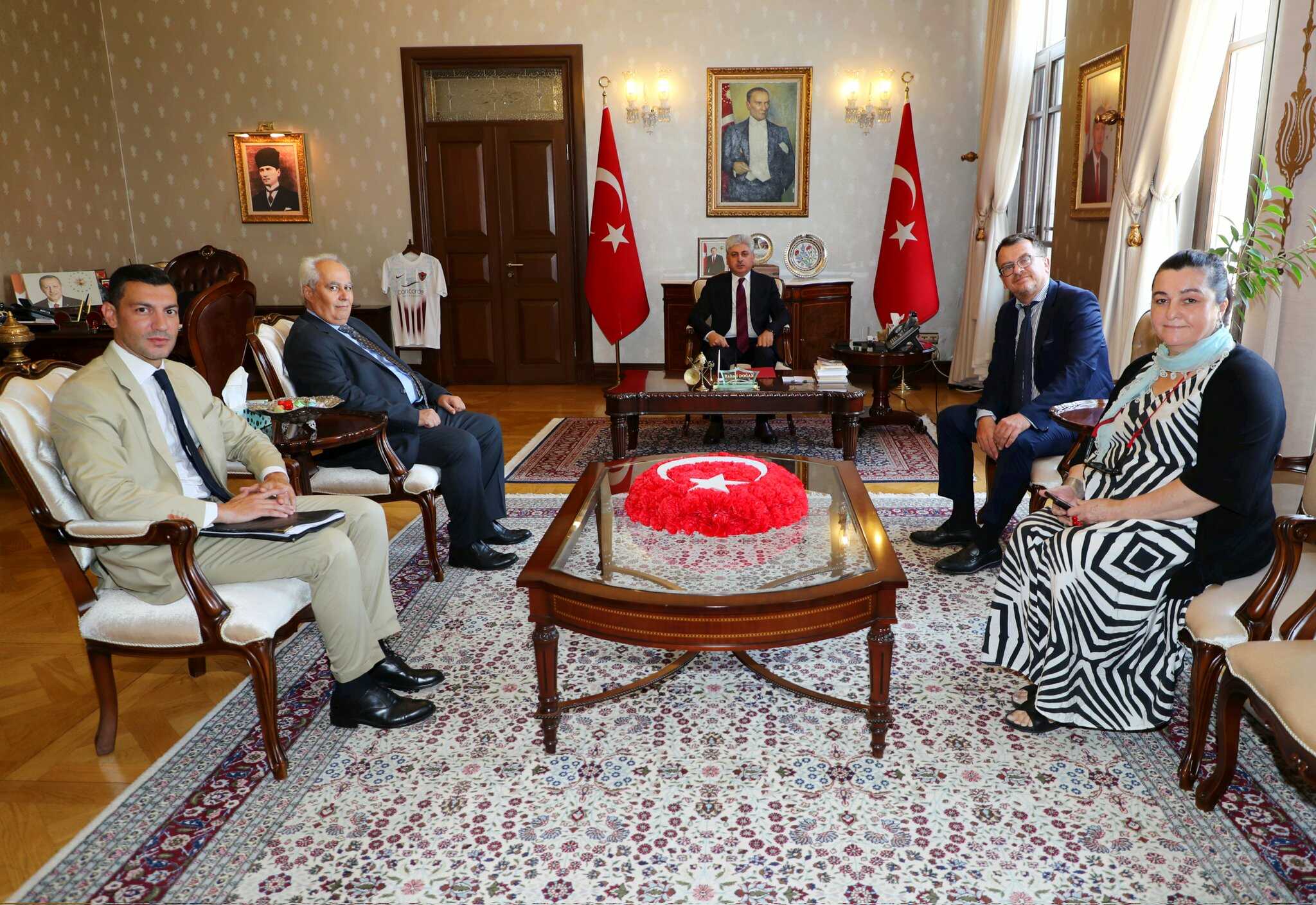 Vali Doğan, İtalya’nın Suriye Özel Temsilcisi Ravagnan’ı Kabul Etti