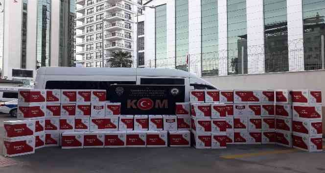 İskenderun’da 900 bin adet kaçak makaron ele geçirildi