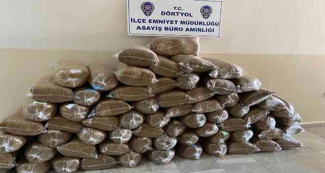 Dörtyol’da  270 kilo kaçak tütün ele geçirildi