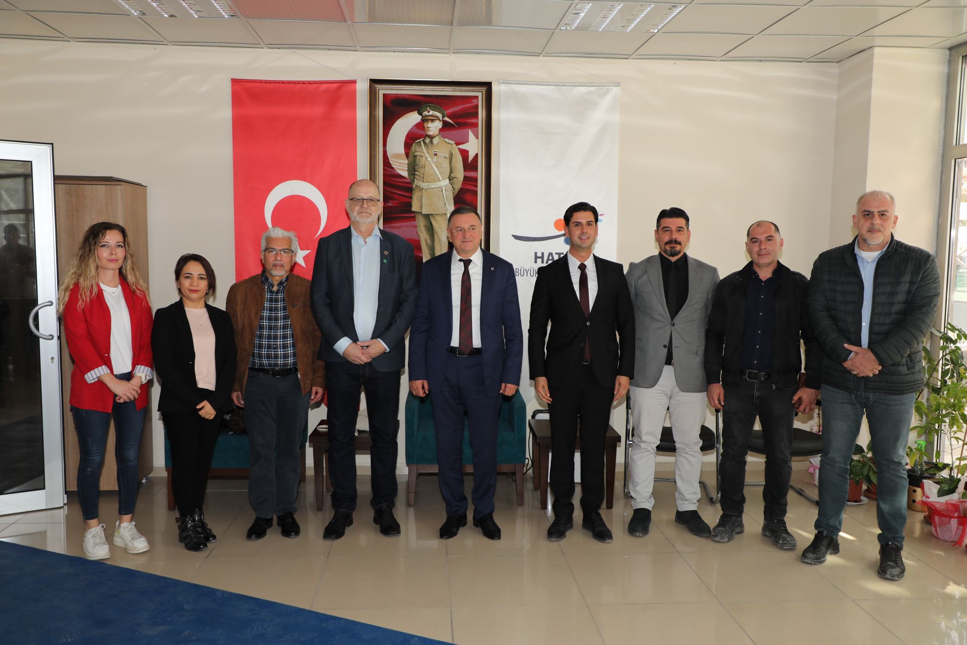 NORVEÇLİ SİEUGREEN PROJE YETKİLİLERİ BAŞKAN SAVAŞ’I ZİYARET ETTİ