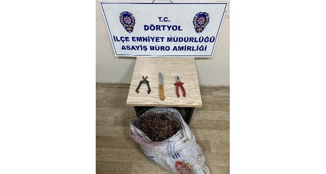 Düğün salonundan kablo çalan 2 zanlı tutuklandı