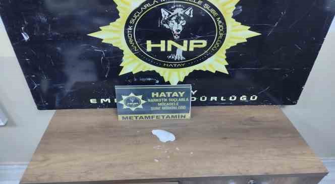 Hatay’da bir şüpheli metamfetaminle yakalandı