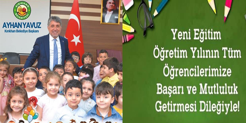 BAŞKAN YAVUZ “2023-2024 EĞİTİM VE ÖĞRETİM YILI HAYIRLI OLSUN”