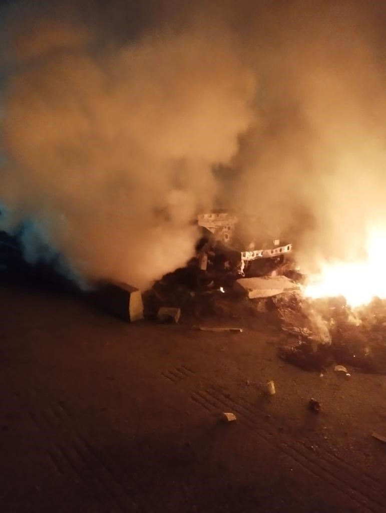 Hatay’da Yeni Sanayi Sitesinde yangın çıktı