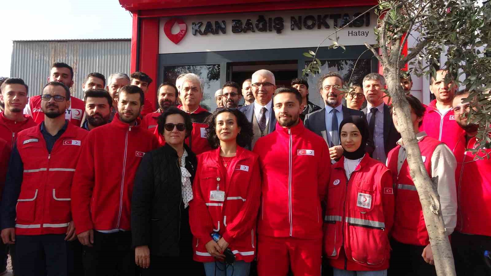 HATAY’DA ‘KAN BAĞIŞ NOKTASI’ AÇILDI