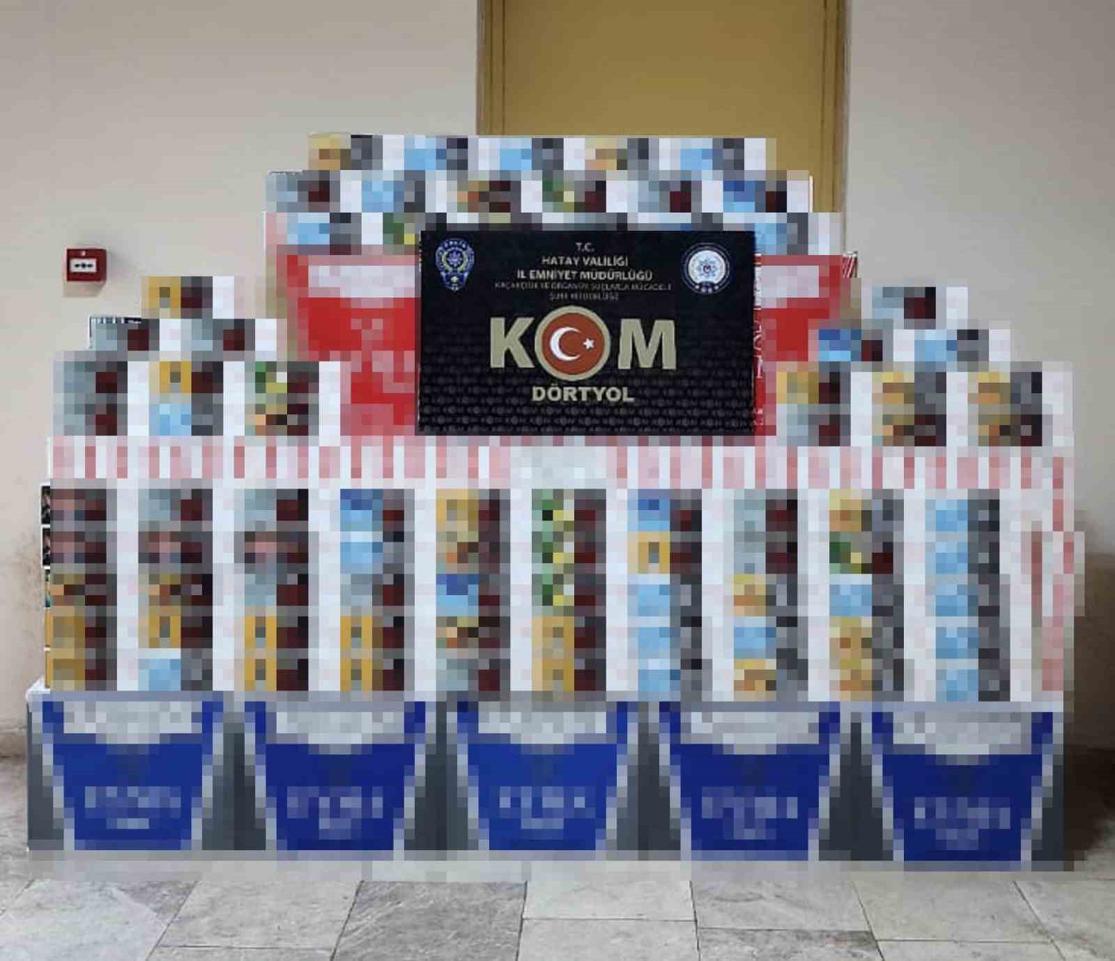 Gümrük kaçağı makaron ele geçirildi