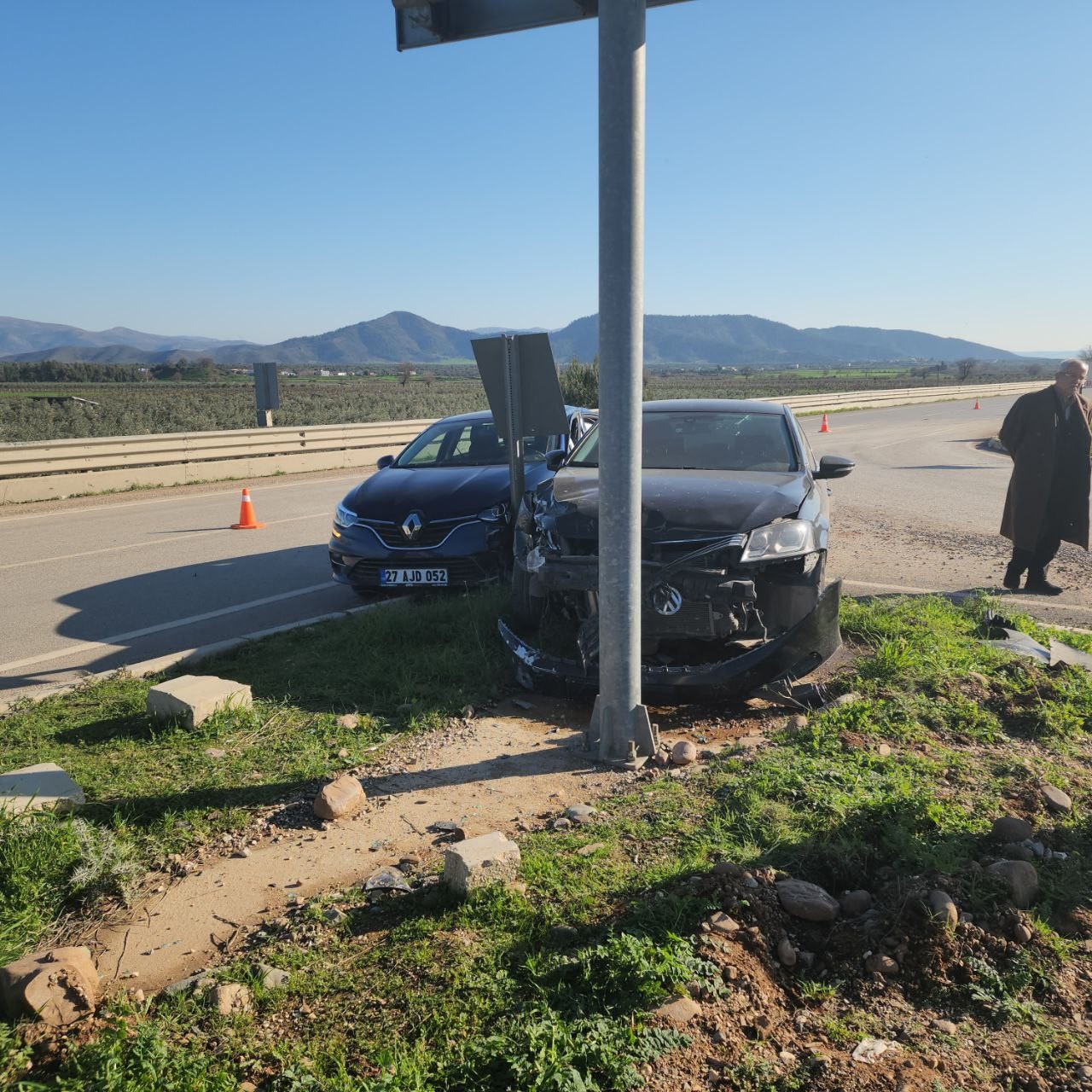 Hatay’da trafik kazası: 2 yaralı
