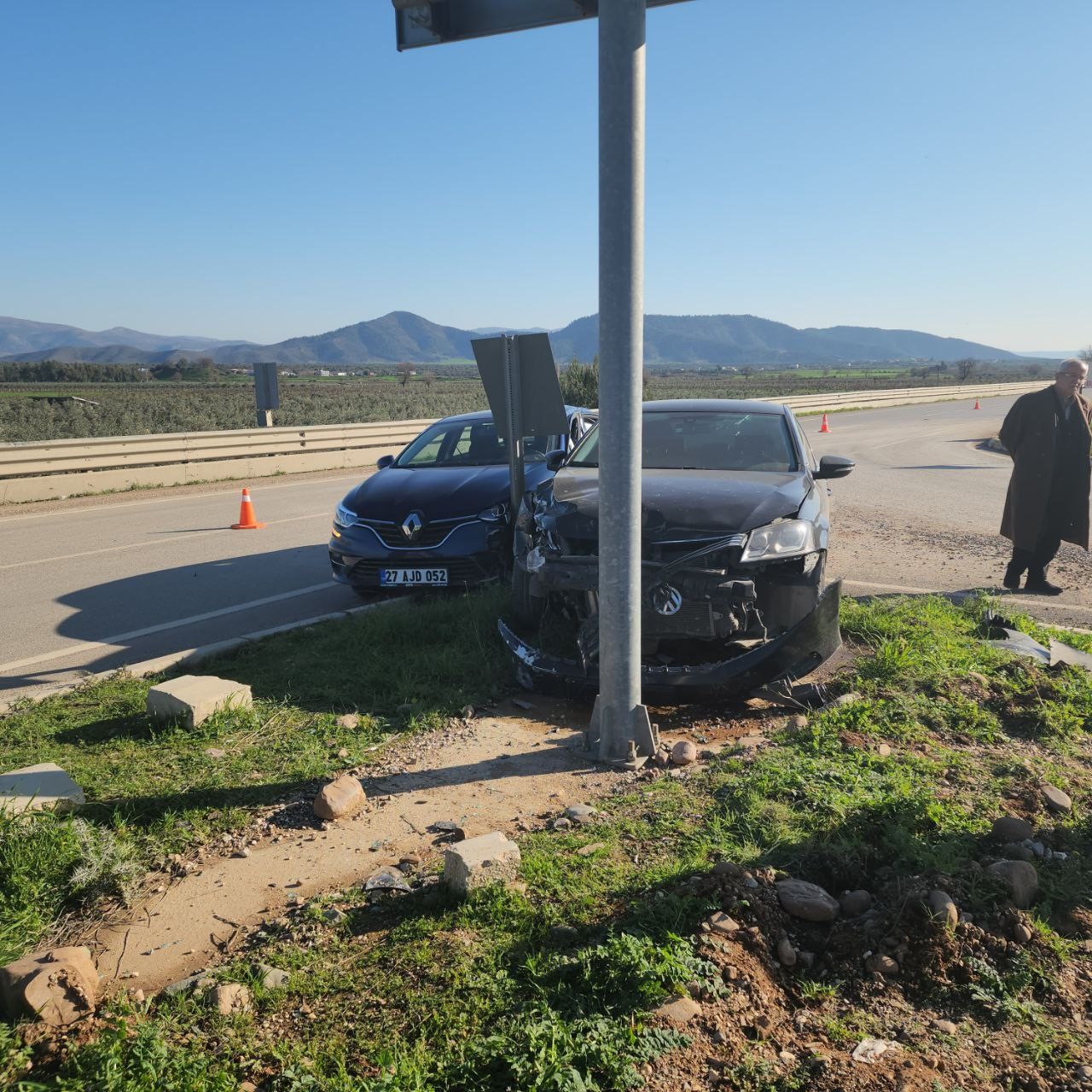 HATAY’DA TRAFİK KAZASI: 2 YARALI