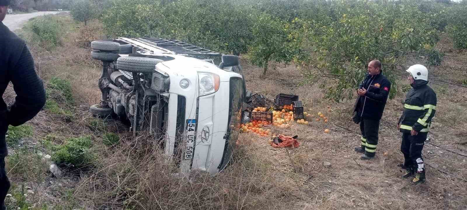 ERZİN'DE TRAFİK KAZASI: 1 YARALI