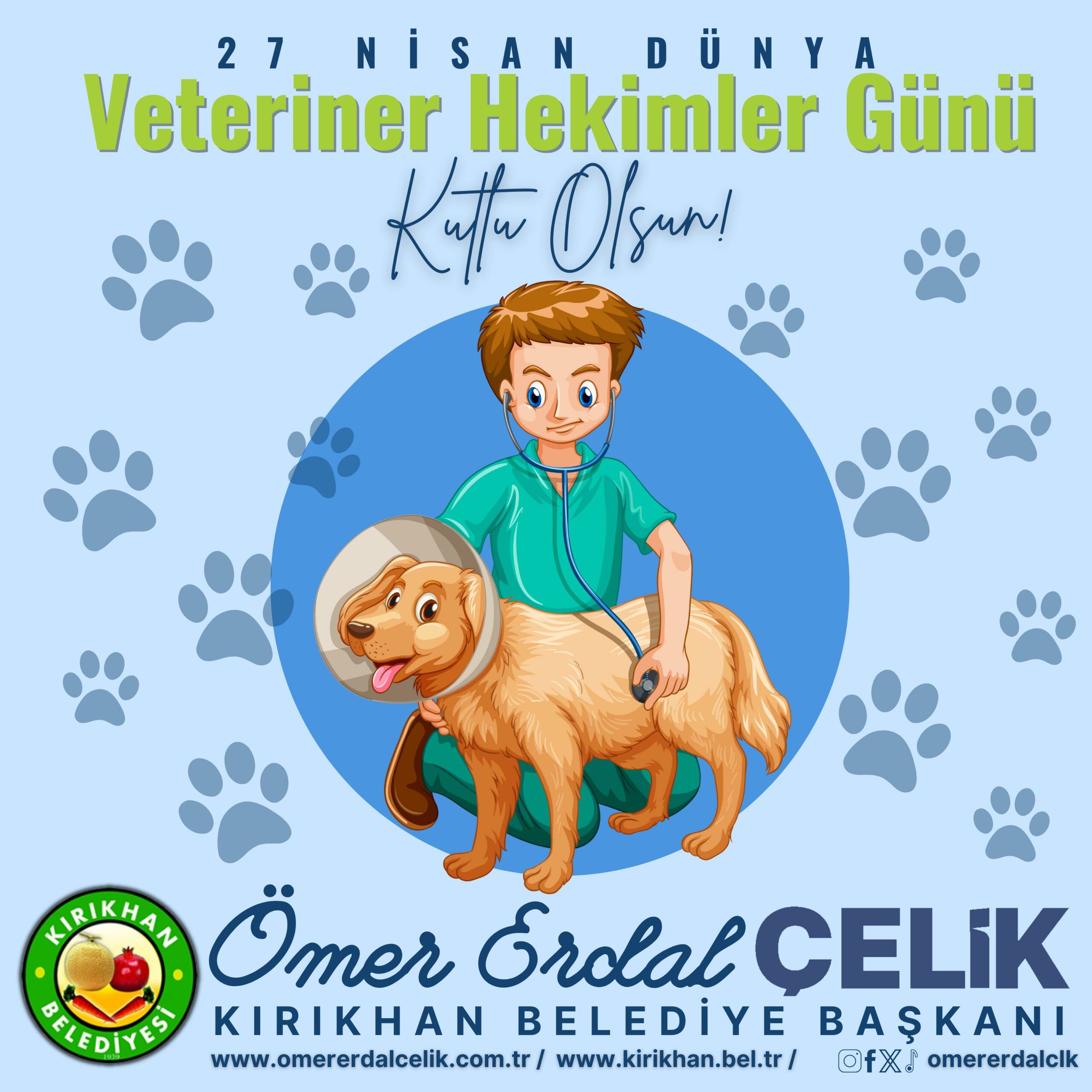 BAŞKAN ÇELİK ” VETERİNER HEKİMLERİMİZ  VAZGEÇİLMEZ UNSURLARIMIZDIR”