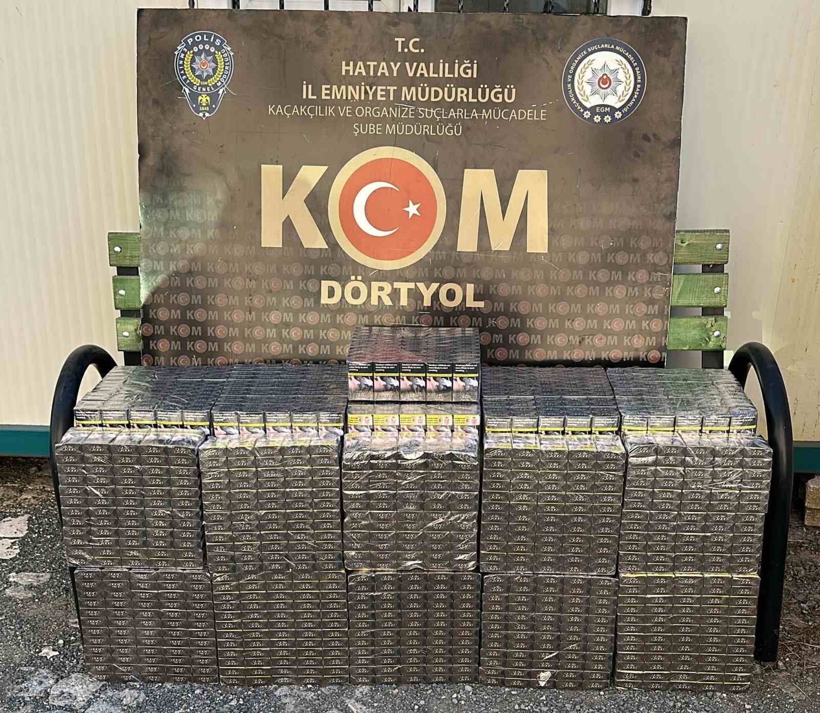 Dörtyol’da kaçak sigara operasyonu