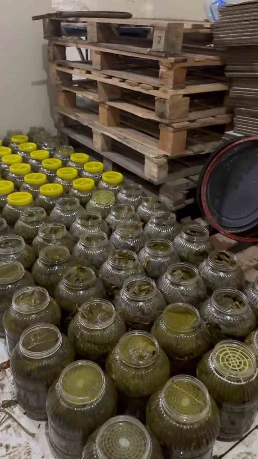 Hijyen şartlarına uygun olmayan  kilolarca salamura ürün imha edildi