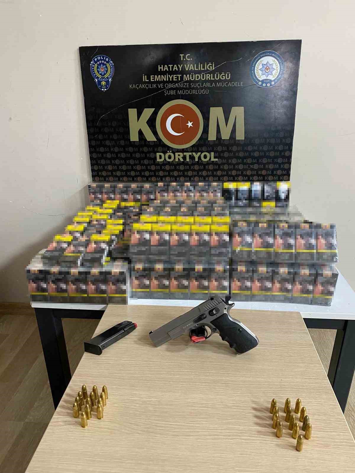 DÖRTYOL VE PAYAS'TA KAÇAK SİGARA OPERASYONU