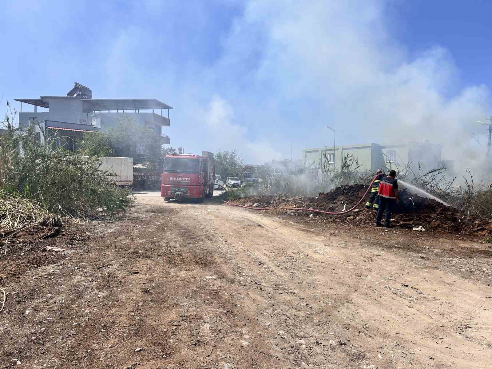ARSUZ'DA SAZLIK YANGINI
