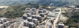 KOÇÖREN MAHALLESİ'NDE AFET KONUTLARI YÜKSELİYOR