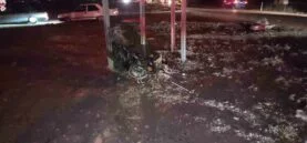 Hafif ticari araçla çarpışan motosikletin sürücüsü öldü