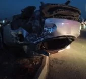 KIRIKHAN'DA TERS DÖNEN OTOMOBİLİN SÜRÜCÜSÜ YARALANDI