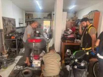 İskenderun’da motosiklet tamircileri denetlendi