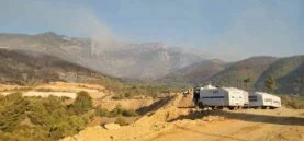 Hassa’da yangınla mücadele 14. saatte devam ediyor