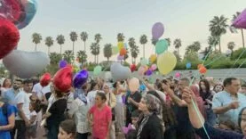 Babasının sosyal medya paylaşımı üzerine gökyüzü, Yağmur’un umut balonlarıyla rengarenk oldu