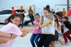 Orhanlı Mahallesi’nde çocuklar doyasıya eğlendi