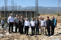 BAŞKAN ÖNTÜRK, ÇEVRE DOSTU TESİSİN İNŞAATINI GEZDİ