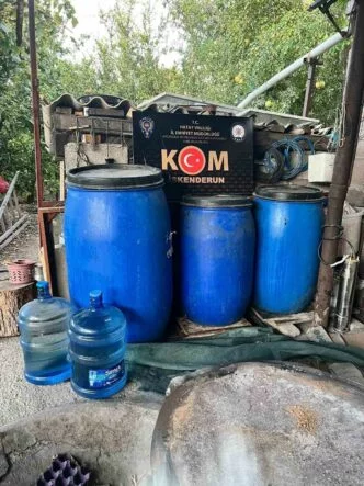 Arsuz’da sahte içki operasyonu