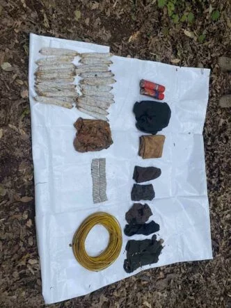 PKK'LI TERÖRİSTLERE AİT DEPODA PATLAYICI MADDE VE FÜNYE ELE GEÇİRİLDİ