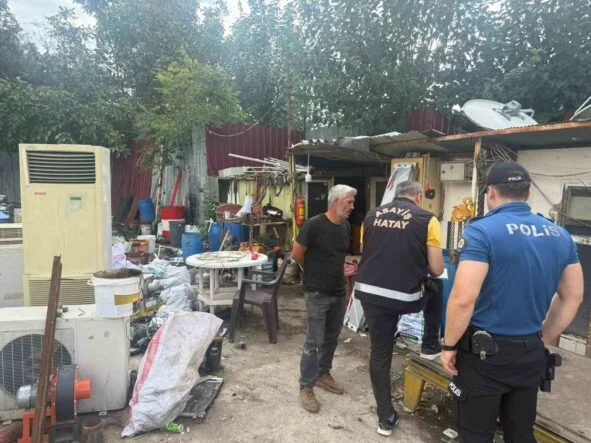 Dörtyol’da hurdacılar denetlendi