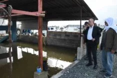 BAŞKAN YAPAR, AŞIRI YAĞIŞLA BİRLİKTE SULAR ALTINDA KALAN AŞAĞIOBA MAHALLESİ'NDE İNCELEMELERDE BULUNDU