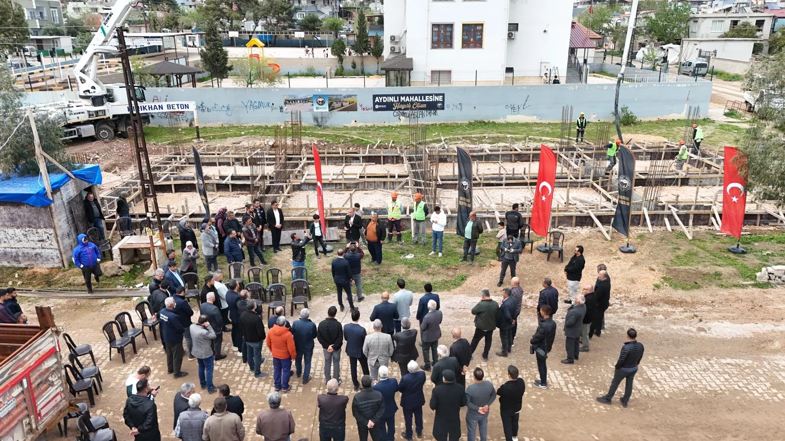 AYDINLI MAHALLESİNDE TAZİYE EVİ YÜKSELİYOR