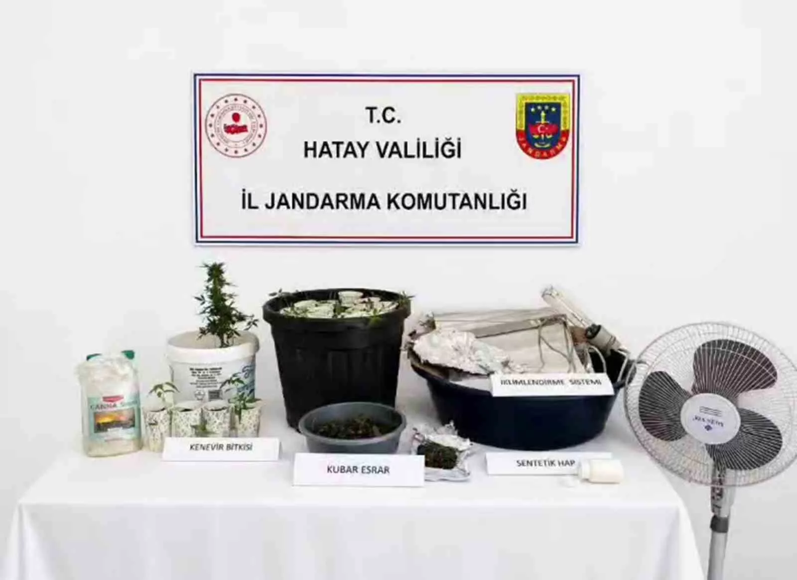 Evine iklimlendirme sistemi kuran uyuşturucu taciri yakayı ele verdi