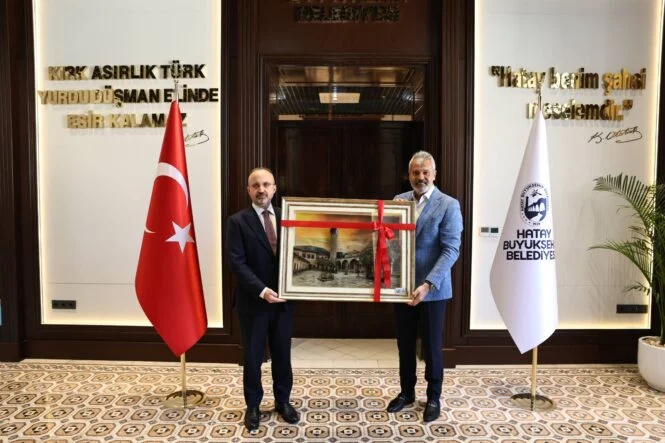 BAŞKAN ÖNTÜRK, İÇİŞLERİ BAKAN YARDIMCISI TURAN’I AĞIRLADI