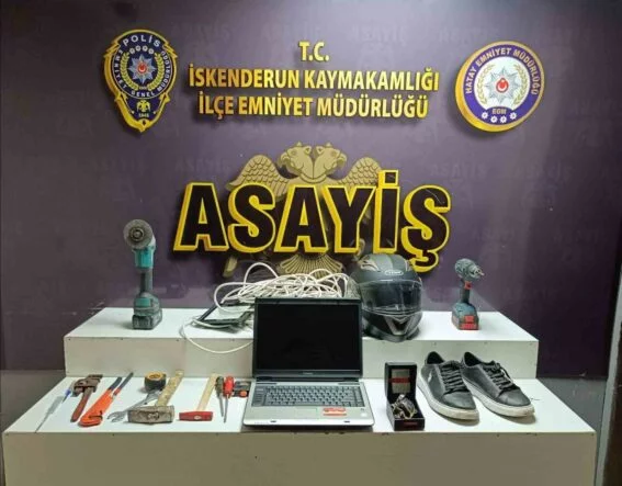 İSKENDERUN'DA HIRSIZLIK YAPAN 4 ŞAHIS TUTUKLANDI