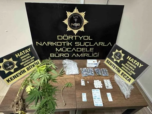 DÖRTYOL'DA UYUŞTURUCU OPERASYONU: 2 GÖZALTINA