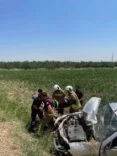 KIRIKHAN’DA TARLAYA UÇAN OTOMOBİLİN SÜRÜCÜSÜ YARALANDI