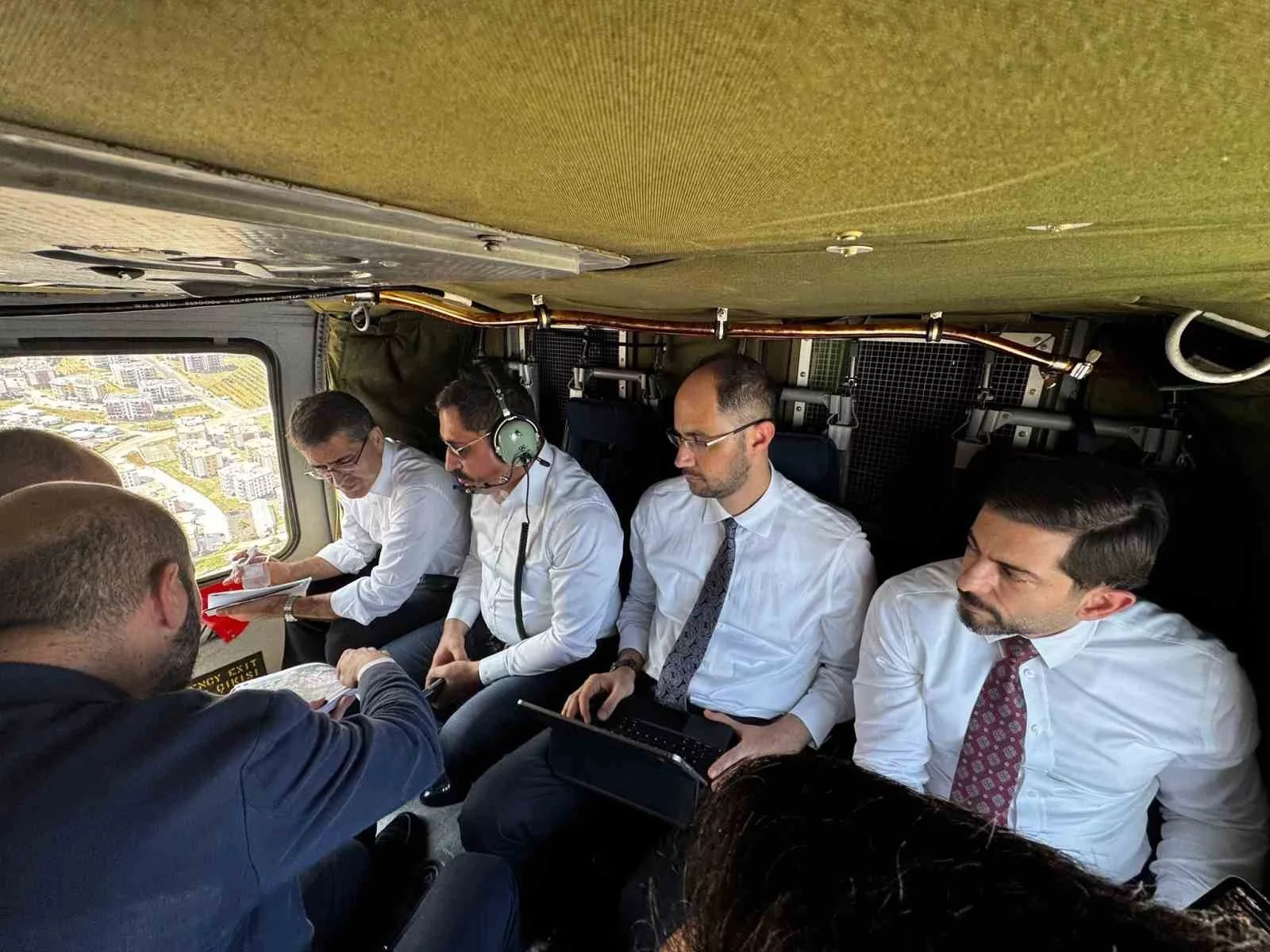 Hatay’da ihya ve inşa çalışmaları havadan incelendi