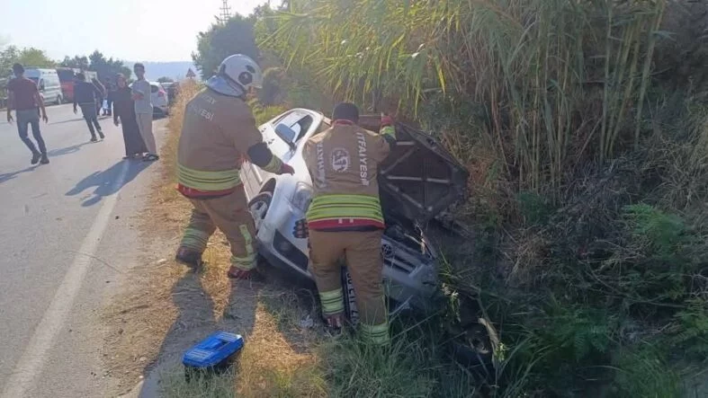 KIRIKHAN’DA TRAFİK KAZASI: 1 YARALI