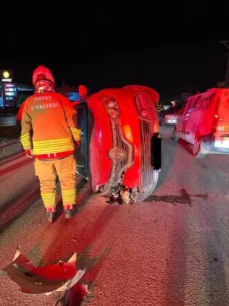 Samandağ’da trafik kazası: 1 yaralı