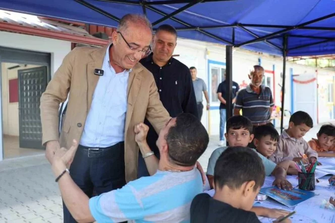BAŞKAN YAPAR, ÇOCUKLARIN MUTLULUĞUNA ORTAK OLDU